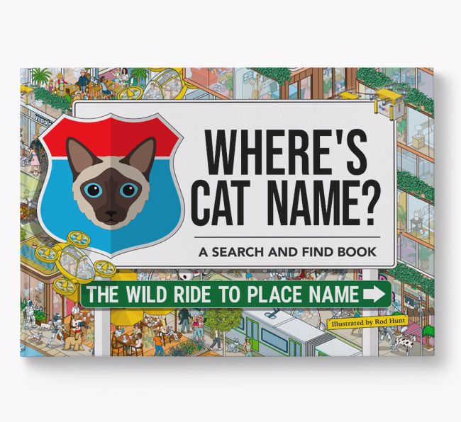 Personalised Cat Book - Where's Your Cat - Wild Ride
